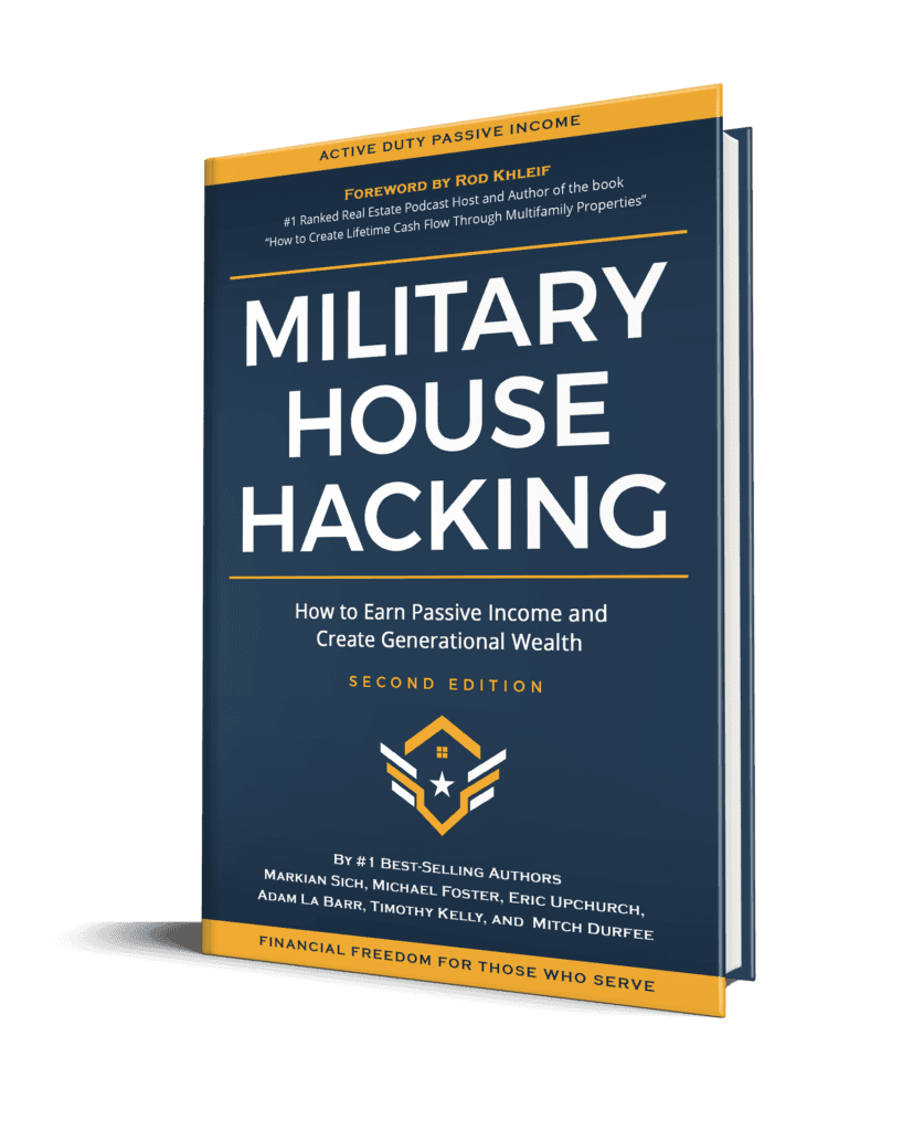 Military House Hacking — #1 best-selling book, 3D cover