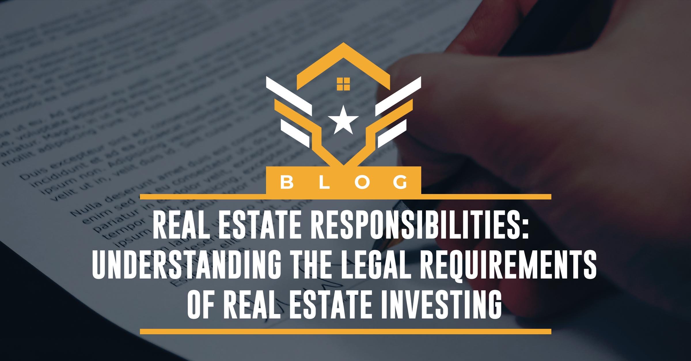 legal requirements of real estate